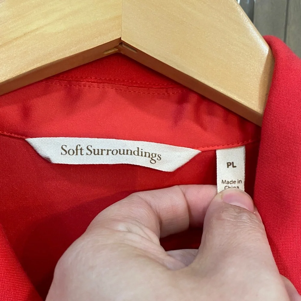 Soft Surroundings Vibrant Zipper Front Maxi Dress - Picture 3 of 9